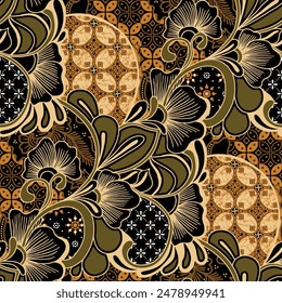 Classic Indonesian batik designs for covers, digital printing and industrial needs