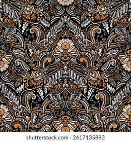 classic Indonesian batik motif with traditional design style