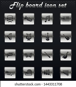 classic instruments web icons for user interface design