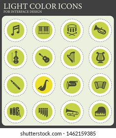 classic instruments web icons for user interface design