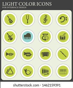 classic instruments web icons for user interface design
