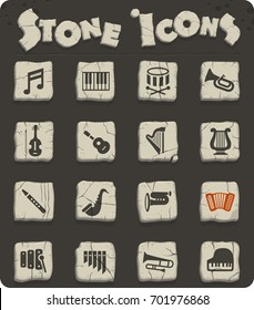 classic instruments web icons for user interface design