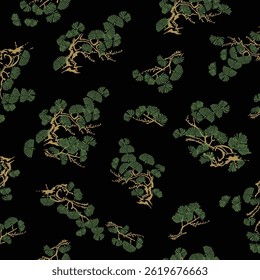 Classic Japanese abstract pine pattern,,