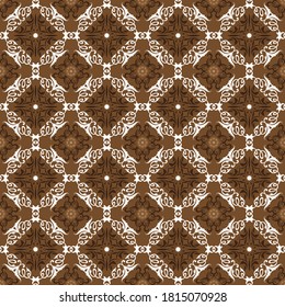Classic Jogja batik pattern with simple brown color.