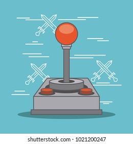 classic joystick buttons video game gadget