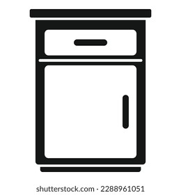 Classic kitchen furniture icon simple vector. Interior design. Room cook