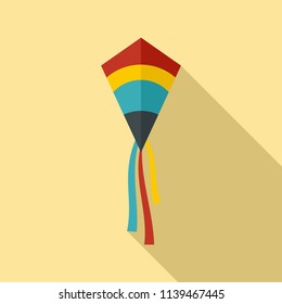 Classic kite icon. Flat illustration of classic kite vector icon for web design