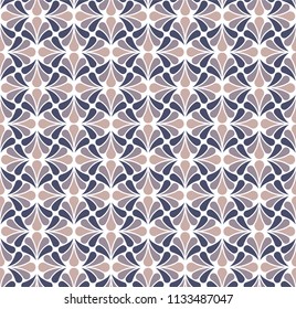 Classic Leaves Art Deco Seamless Pattern. Geometric Leaf Stylish Texture. Abstract Feather Retro Vector Texture.