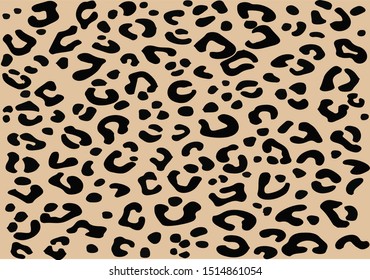 classic leopard design vector hand drawn