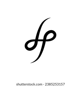 Classic letter d p h creative design with signature calligraphy modern logo