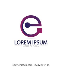 Classic Letter E Logo-Design für Corporate Identity und Business Branding