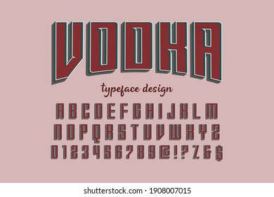 letras clásicas, tipo de letra alfabético, fondo de estilo oscuro, diseño vectorial de tipo