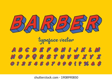 classic lettering, alphabet font, orange and red style background,  typeface vector design