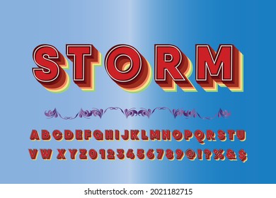 Classic Lettering vector  Designs. Elegant alphabet letters font. vector illustration blue gradient style. Typography fonts