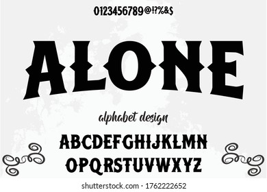 letras clásicas, fondo de estilo blanco, fuente de alfabeto vintage, vector de tipo