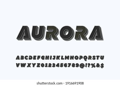 classic lettering,white and gray style background, alphabet font