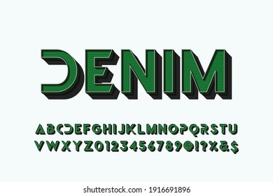 classic lettering,white and green style background, alphabet font