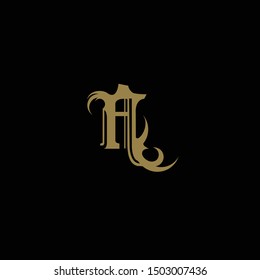 A classic letters, the initial of beautiful letters for fashion brand.