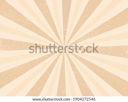  Classic light brown retro burst. Vintage ray background.