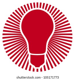 classic light bulb icon