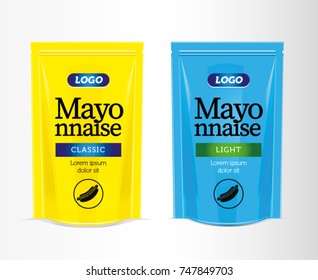 Classic and Light Mayonnaise packaging design
