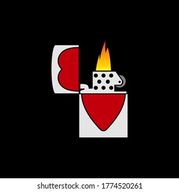  classic lighters icon design vector