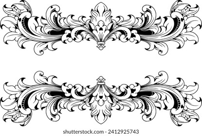 classic line elements ornament design. 