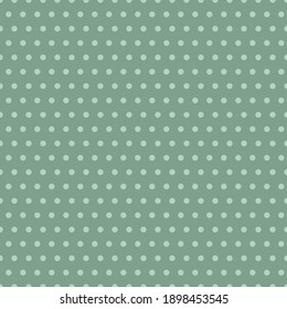 Classic little old green dots repeat pattern print