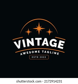 Classic logo badge emblem vector template. Vintage logo badge emblem for food business use