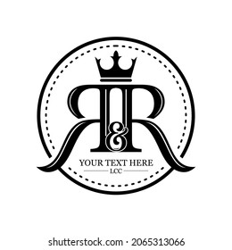 classic logo circular r and r with crown