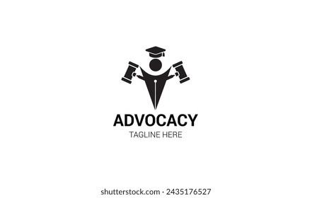 A classic logo design with a column and laurel wreath framing the scales of justice, symbolizing tradition and victory in legal matters.
