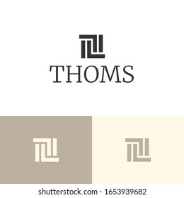Classic logo design concept. Ancient logomark illustration. Can representing roman, architect, agency.