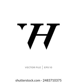 classic logo with the initials letter VH