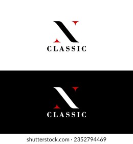 Classic logo letter N, icon, symbol