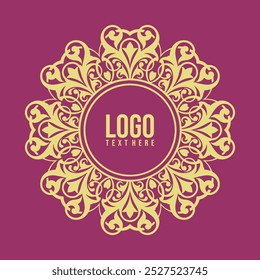 Classic logo ornament, brand template, sticker, furniture, t-shirt, printing