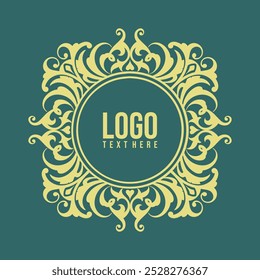 Classic logo ornament, brand template, sticker, furniture, t-shirt, printing