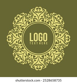 Classic logo ornament, brand template, sticker, furniture, t-shirt, printing