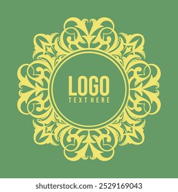 Classic logo ornament, brand template, sticker, furniture, t-shirt, printing