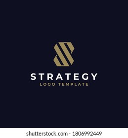 Classic Luxury Eleganter Anfangsbuchstabe S für Logo-Design der Premium Royal-Marke