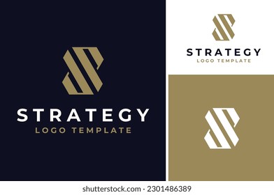 Classic Luxury Elegant Initial Letter S for Premium Royal Brand logo design