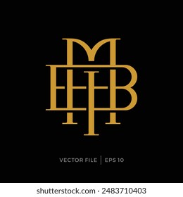 Classic M I B letter initials logo