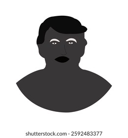 Classic Male Silhouette - Vintage Man Profile Illustration