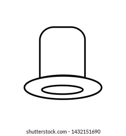 Classic man hat. Illustration vector icon