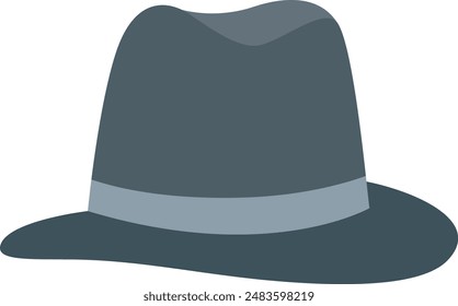 Classic man hat simple icon
