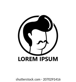 Classic man logo template design
