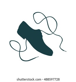 classic man shoes. icon