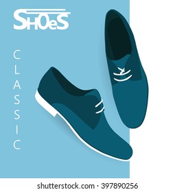 classic man shoes. vector