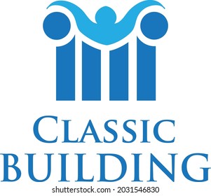 classic marble pillar building log