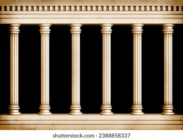 Classic marble pillars background illustration (repeatable)