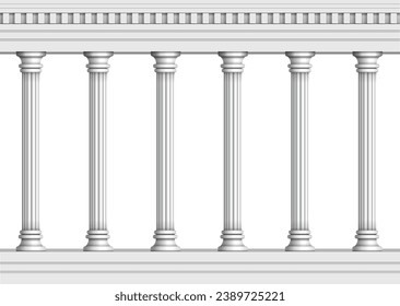 Classic marble pillars background illustration (repeatable)